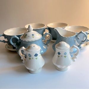 Vintage Vernonware “True Blue” by Metlox set of Dishes